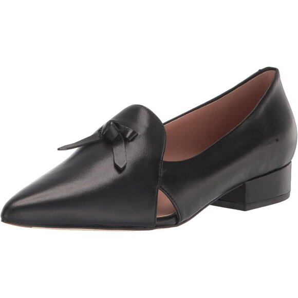 Cole Haan Flat Shoes Women Black Suede, Leather Viola Skimmer Comfortable Shoes